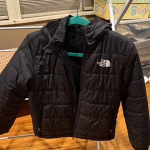 The North Face Kids Black Reversible Puffer Jacket